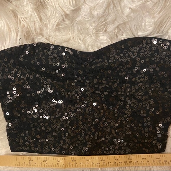 Express | Sequin Bralette / Strapless Top - Picture 2 of 4